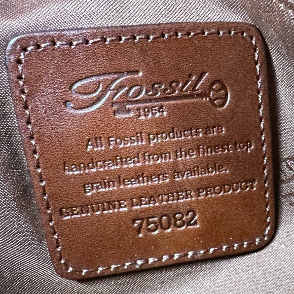 EUC Fossil Brown Leather Hobo Bag Shoulder Bag - Picture 11 of 11